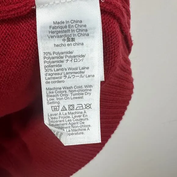 J.Crew Supersoft Lambswool Blend Crewneck Sweater Red Classic Mens XL NWT - Picture 7 of 11